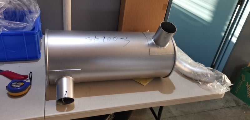 Digger Muffler Exhaust for Kobelco SK200-3 part no: 2427N3301 Carousel 1