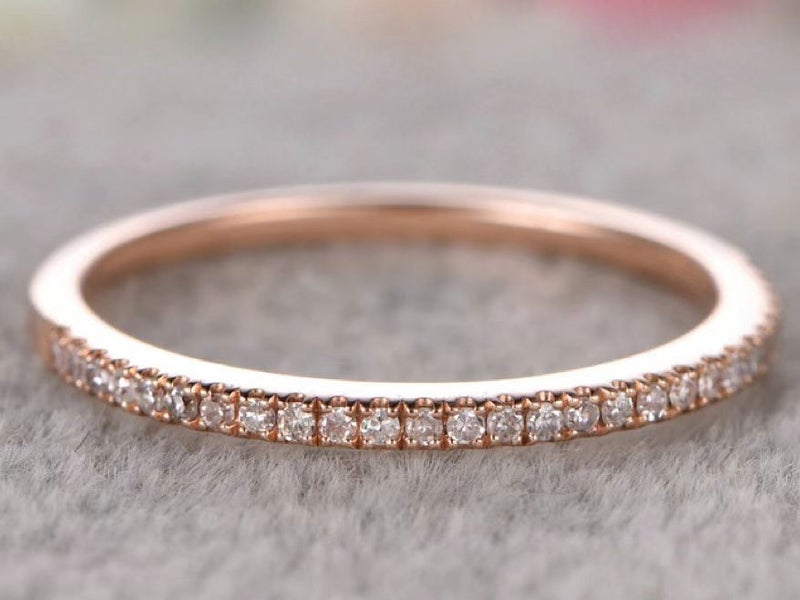 Ring Rose Gold Plated CZ Diamonds Ring/S9 Carousel 1