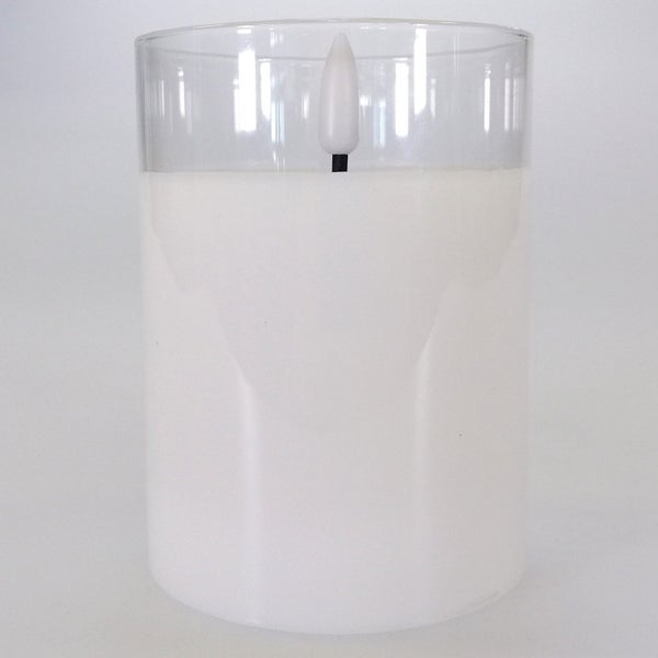 LED Glass Candle - 10cm Carousel 3
