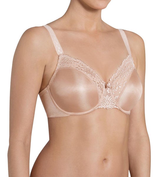 Triumph Ladyform Soft W X Underwired Minimiser Bra Smooth Skin (6106) CS Carousel 1