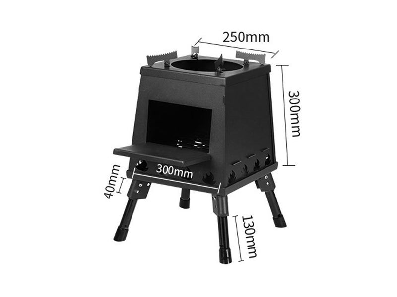 Folding Camp Stove/Portable Wood Burning Stove-Large Carousel 7