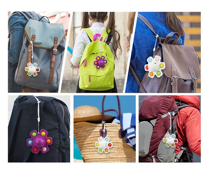 2PCS Octopus Pop Fidget Spinners Face-Changing Autistic Anti-Anxiety Relief Toys Carousel 13