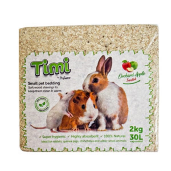 Timi Rat Mouse Soft Wood Shavings Bedding Apple Scented 2kg Carousel 1