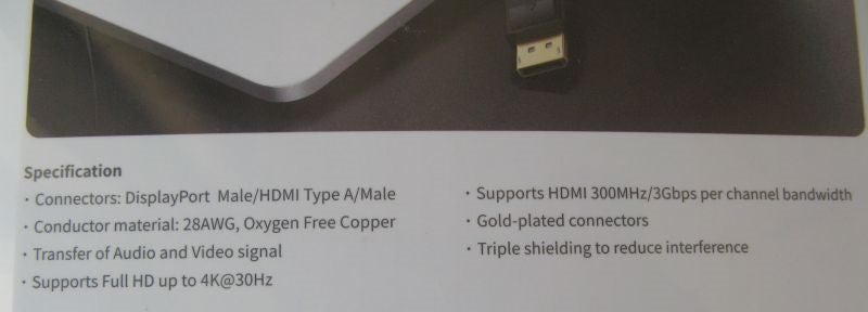 2M UGREEN DisplayPort (DP) Male to HDMI Male Cable Carousel 5