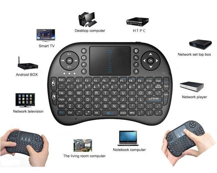 Raspberry Pi Mini Wireless Rechargeable Keyboard With Backlight Carousel 1