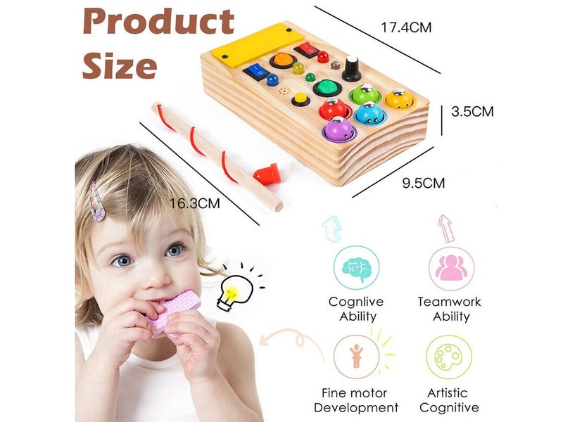PTN New Wooden Busy Board Fishing Game Set Sale Sale Sale Carousel 8