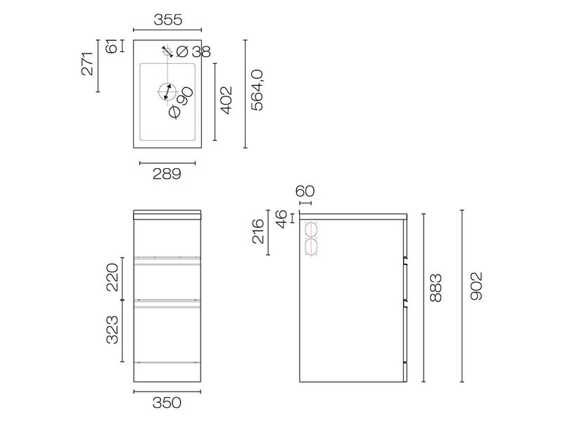 Vaskeri Slim 350 Laundry Tub 2 Drawer Was $949 Carousel 5
