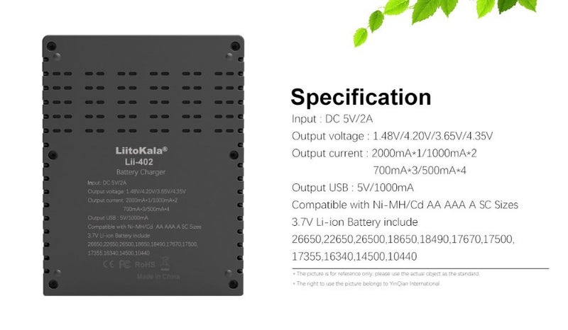 LiitoKala Universal Smart Charger For 26650 18650 AA AAA batteries-2209062 Carousel 7