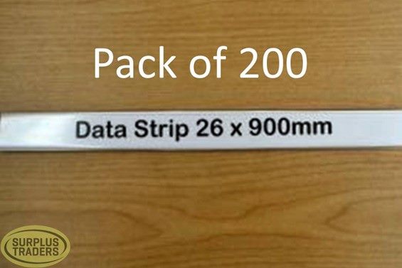 DATA STRIP NEW 900X26 200 PACK - $300.00 Incl GST Carousel 1