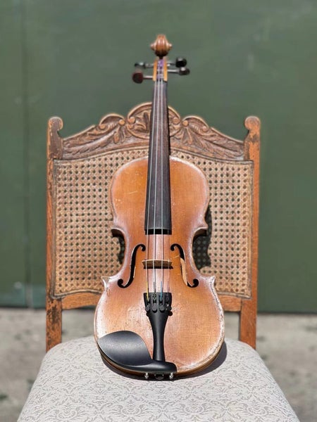Antique 1/2 Antonius Stradivarius Cremonenfis Faciebat Anno 1737 German Violin Carousel 1