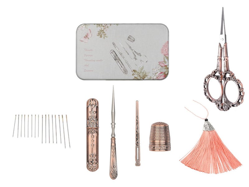 Vintage Sewing Scissors Embroidery Kit Carousel 2