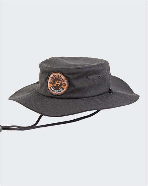 The Mad Hueys SURF FISH PARTY WIDE BRIM HAT BLACK Carousel 2