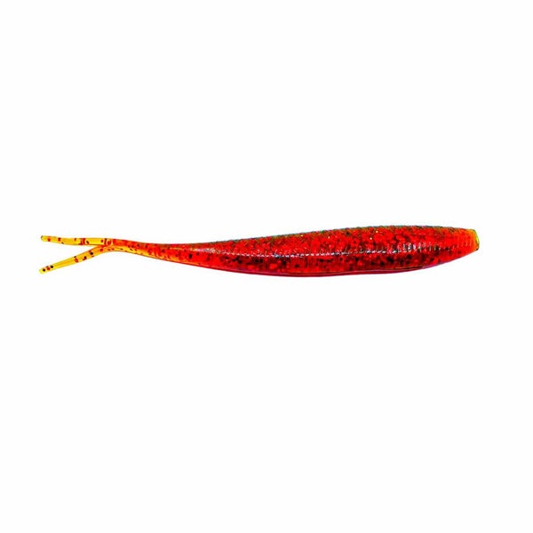 Catch Black Label Livies Softbait 5 or 7" Jerkshad - Engine Oil Carousel 2