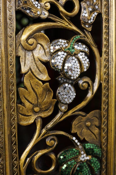 Clearance Sale - Ornate Tall Cabinet With 2 Cupboards Carousel 2