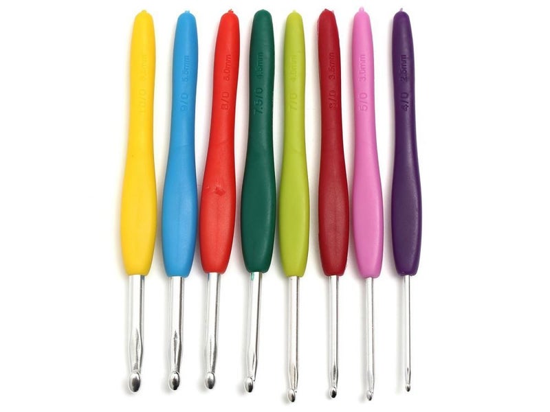 16 Sizes Crochet Hooks Needles Set Knitting Craft Delux Set with Case64155519649922113