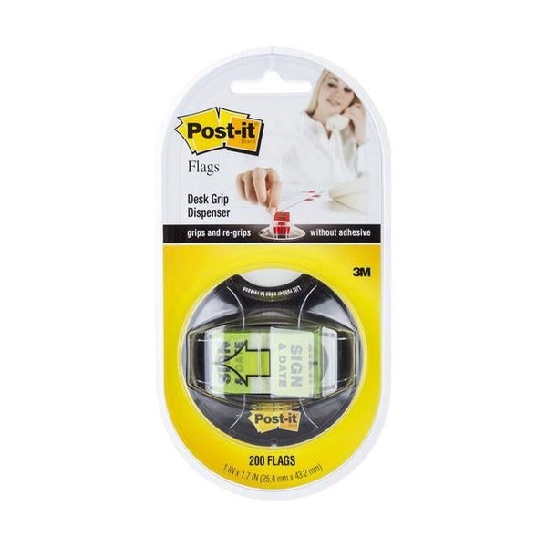 Post-it Flags 680-HVSD 25x43mm Sign and Date Dispenser Carousel 1