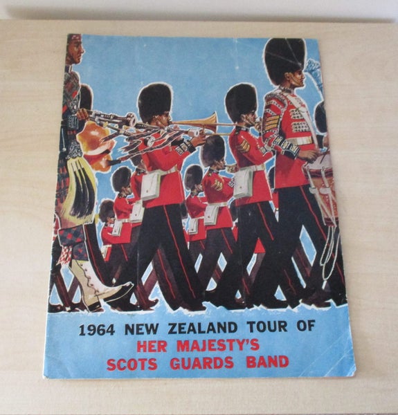 1964 NZ Tour of Her Majesty's Scots Guards Band Souvenir Booklet Carousel 1