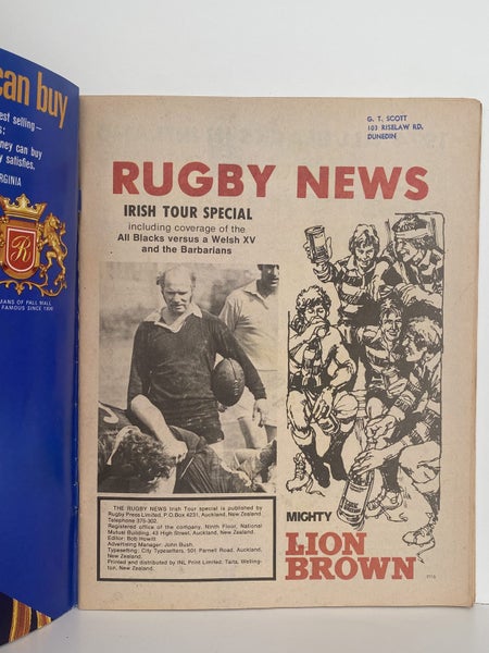 OLD MAGAZINE: Rugby News - Vol. 5, No. 30, December 1974 - Irish Tour Special Carousel 2