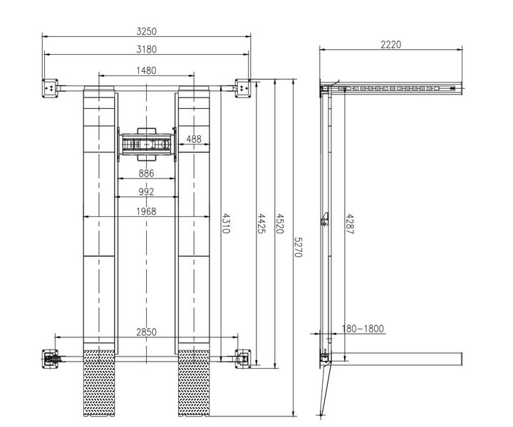 4 Post Alignment Lift Hoist - 4000kg SL401 Carousel 8