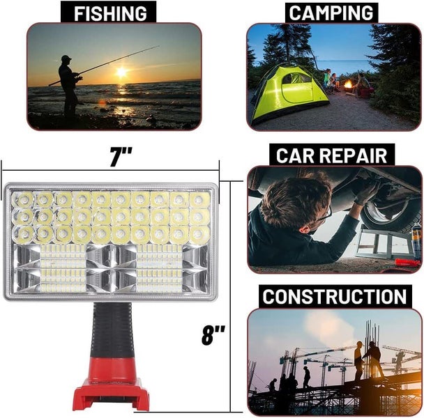 New LED Work Light fits Milwaukee M18 Battery Sale Sale Carousel 8