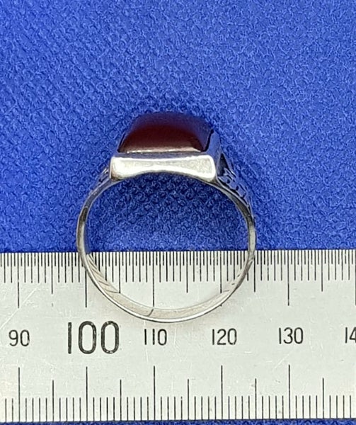 Stg Silver Carnelian Ring Carousel 6