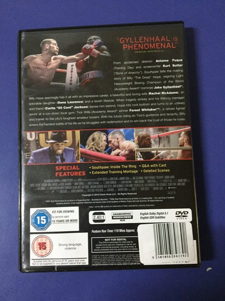 Southpaw (WAS $7.5)63625052327554111