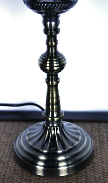 Turkish Mosaic Table Lamp XLarge White Carousel 6