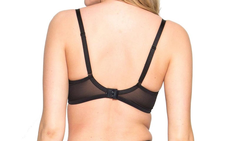 Gossard VIP Twilight 17301 Underwired High Apex Plunge Bra Black Grey CS Carousel 2