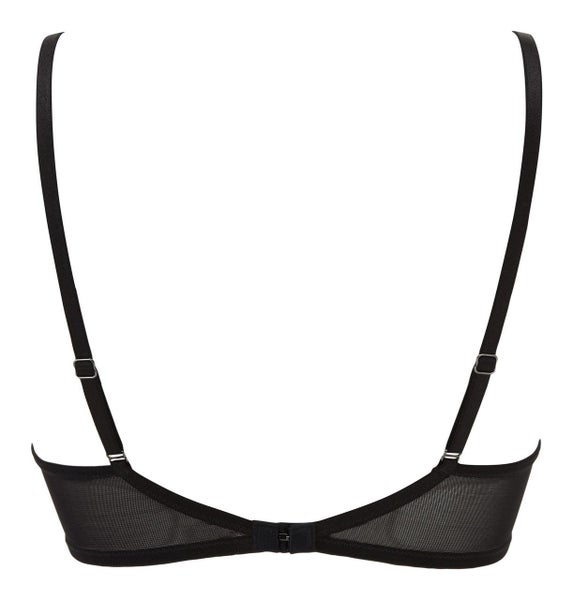 Gossard VIP Twilight 17301 Underwired High Apex Plunge Bra Black Grey CS Carousel 6