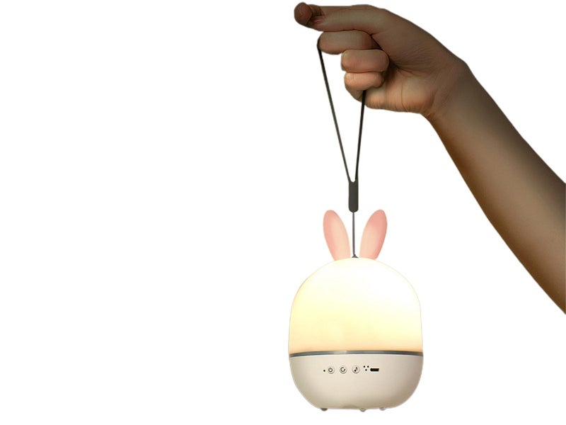 3 in 1 Rotating Projector Lamp Rabbit Night Light Music Box with 6 Theme Films Carousel 6