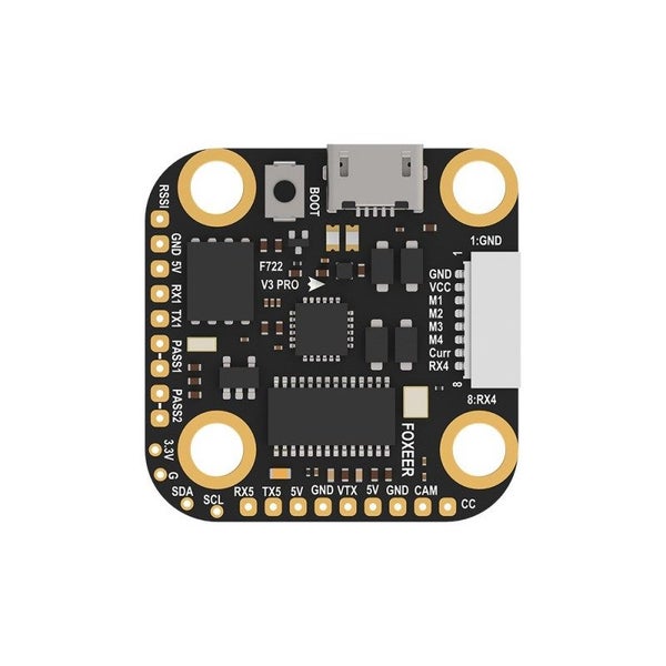 Foxeer Mini F722 V3 Pro FPV Flight Controller 20*20mm Build-In Pit PASS Carousel 2