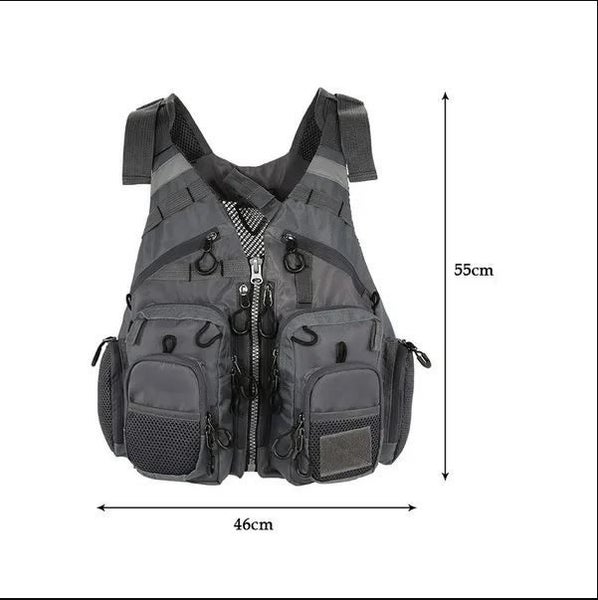 Multifunctional Adjustable Nylon Fishing Vest Outdoor Breathable