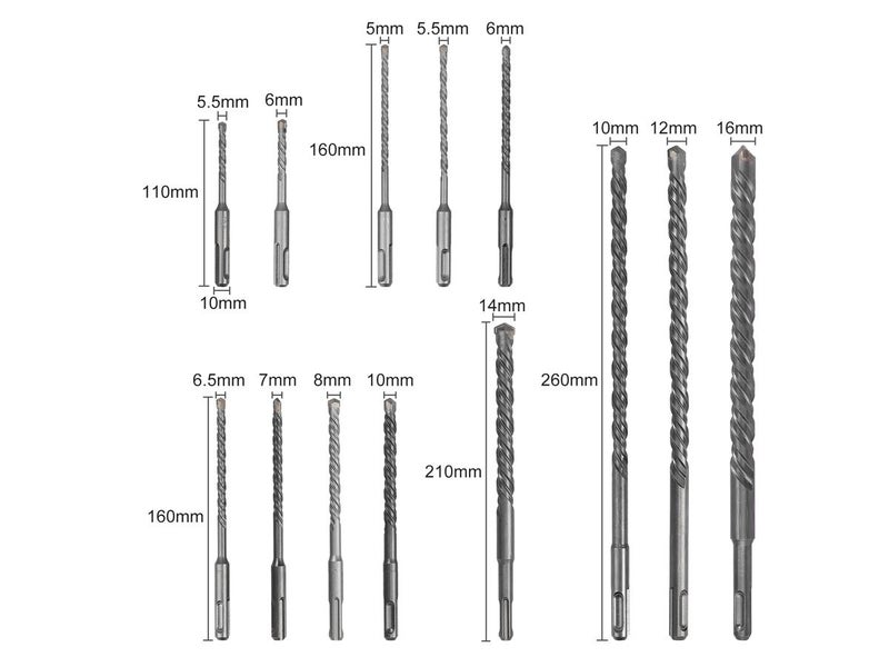Rotary Hammer Drill Bits Set (Auckland Stock) Carousel 11
