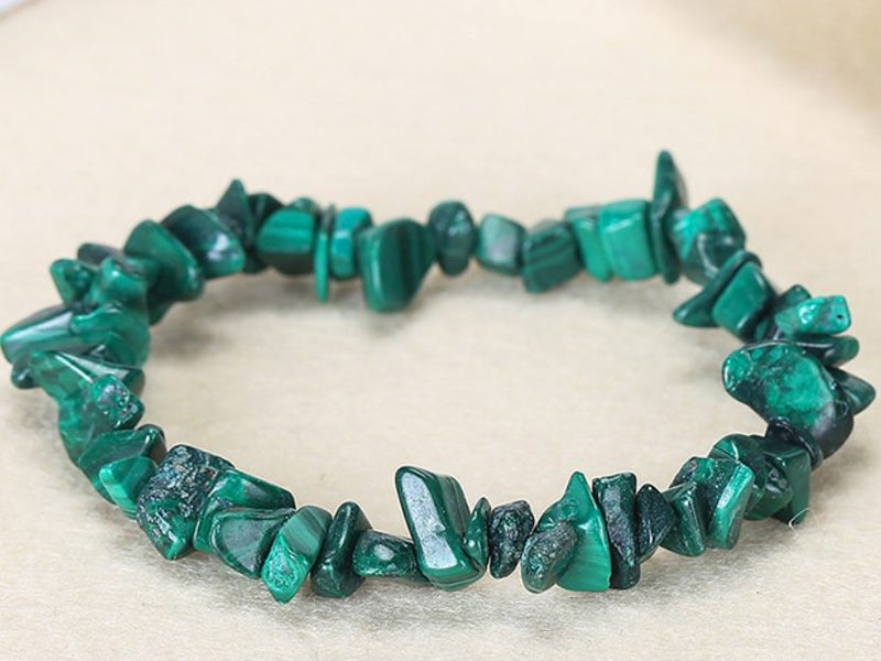 Bracelet Natural Olive-greenstone Elastic Bracelet 5-8mm Carousel 1