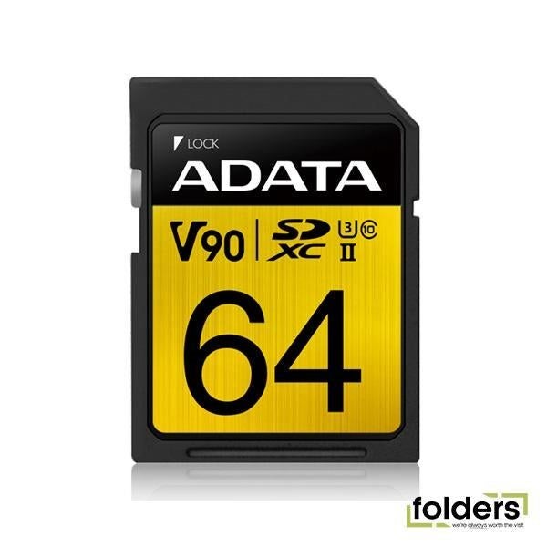 Adata Premier One SDXC Card 64GB - Black (FS230-X64) Carousel 1