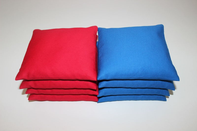 Cornhole Game Bags - NZ Made - Blue and Red Carousel 3