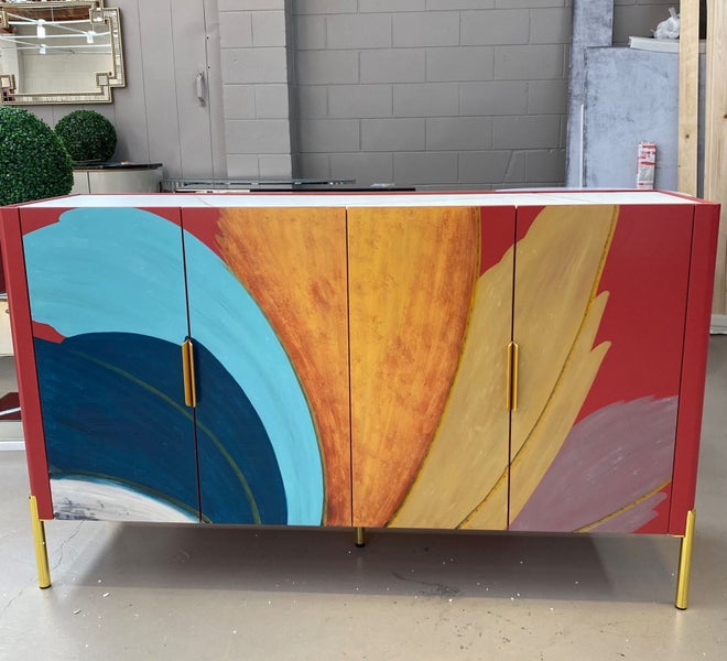 CLEARANCE - Minos Sideboard/ Buffet 4 Door W150 *55% Off* Last Floor Model Carousel 2