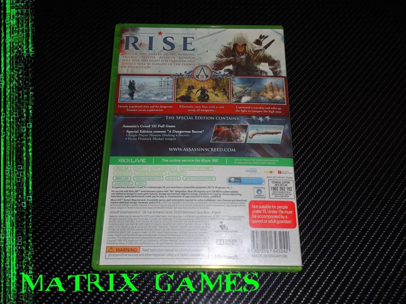 Assassin's Creed III & Assassin's Creed (Xbox 360, Xbox One, 2007-2012) Carousel 3