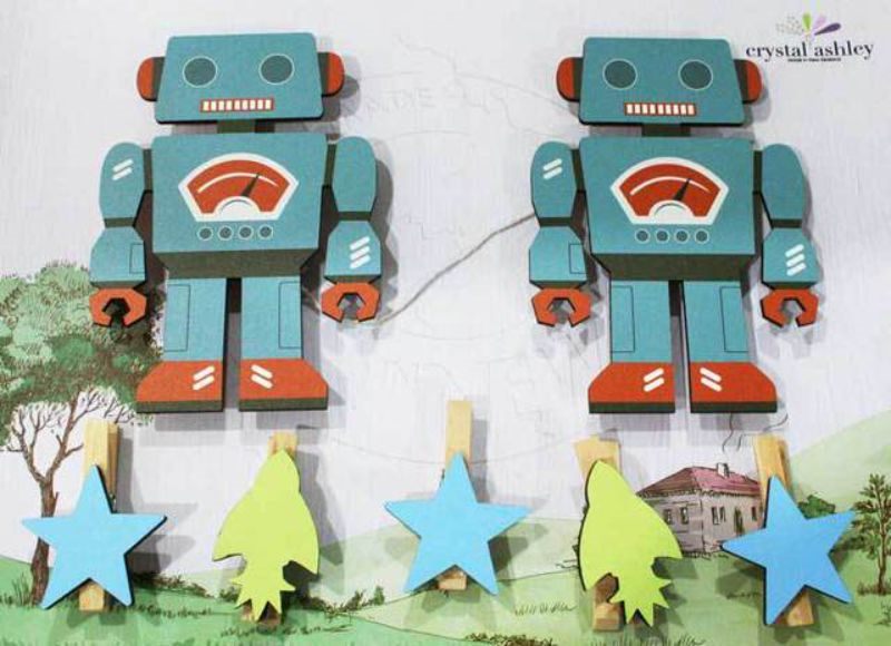 Art Pegs - Robot MDF Carousel 1