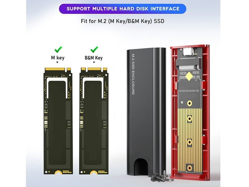 NVME SSD Hard Drive Enclosure (Over Stocked) Carousel 2