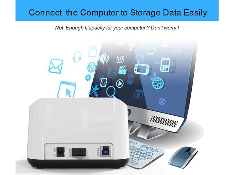 Brand New 2.5" 3.5" SSD HDD Docking Station Carousel 2