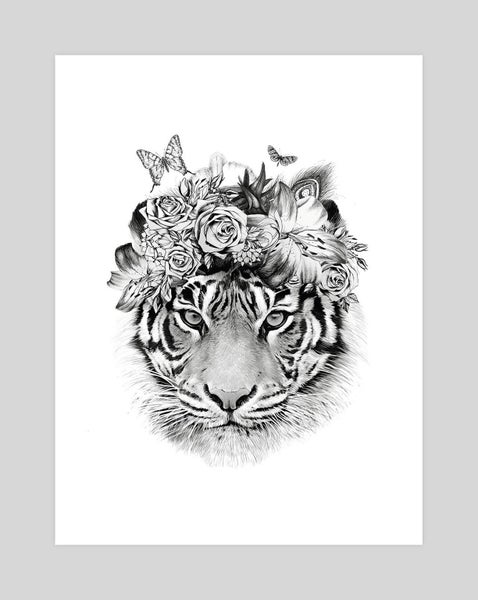 Tiger Queen Art Print - 11" x 14" Carousel 1
