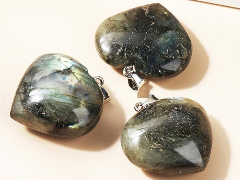 Natural Stone Heart Pendant Carousel 1