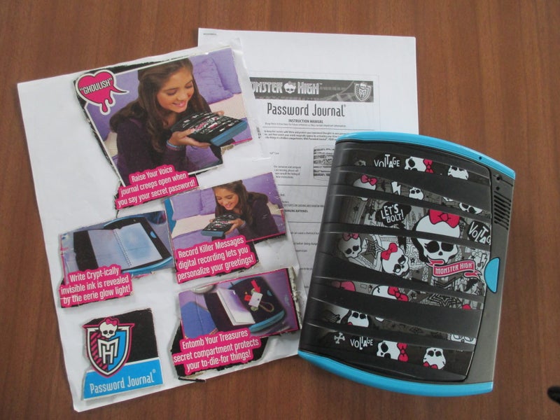 Monster High Password Journal Carousel 1