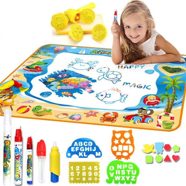 Water Doodle Mat Magic Doodle Drawing Mat, Large Magic Water Drawing Mat Toy Ki Carousel 2