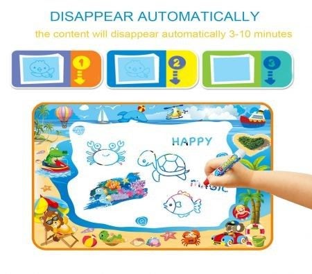 Water Doodle Mat Magic Doodle Drawing Mat, Large Magic Water Drawing Mat Toy Ki Carousel 16