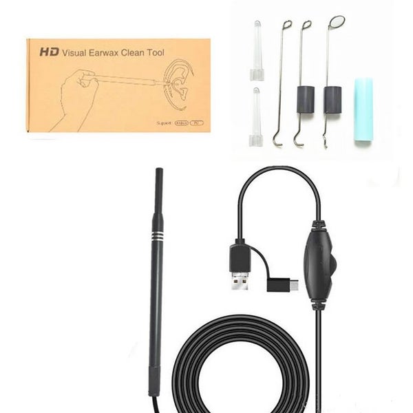 LED Ear Cleaner Endoscope Camera Otoscope Scope Pick Ear Wax Removal Tool USB Carousel 5