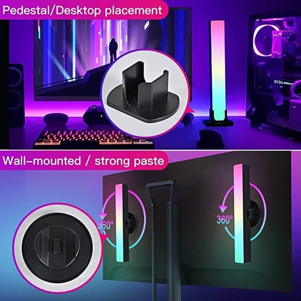 Gaming PC Computer Desk RGB Light Bars Carousel 5