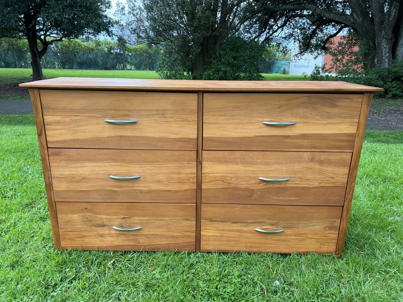 Modern design rimu lowboy- FULLY RESTORED Carousel 1