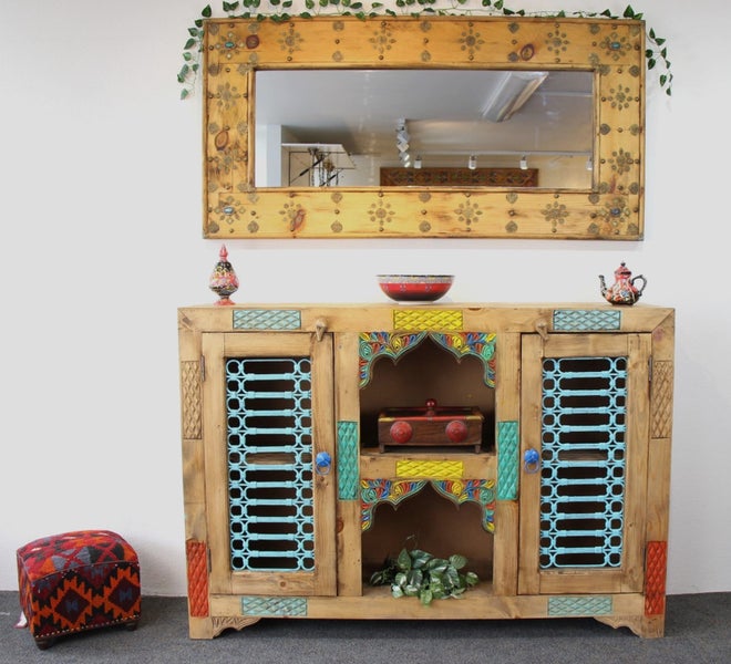 Roshan Hand Carved Sideboard Carousel 1